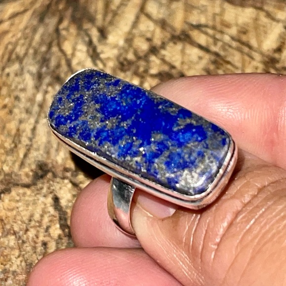 Lapis Lazuli Ring Size 8 1/2 - Picture 7 of 8